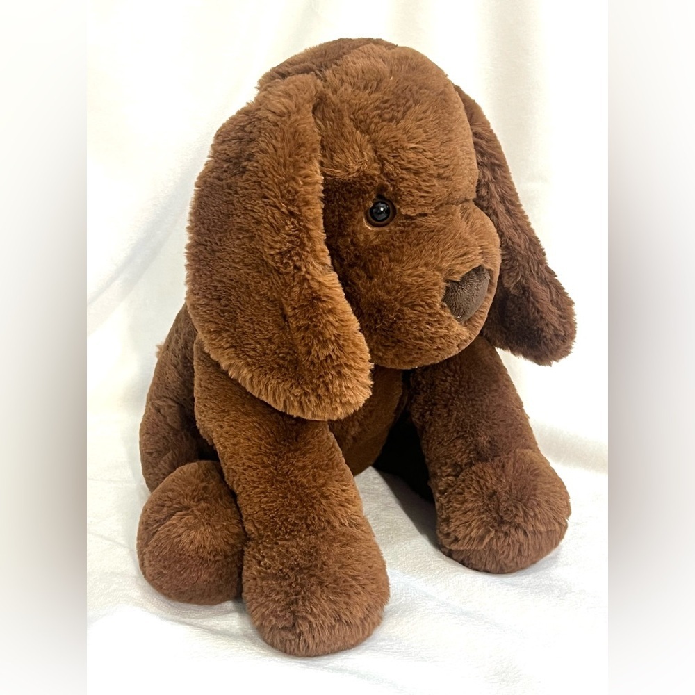 Animal Adventure Chocolate Brown Plush 16” Puppy Dog Children’s Stuffed Animal